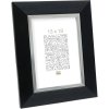 Plastic frame S41N black 15x15 cm premium glass