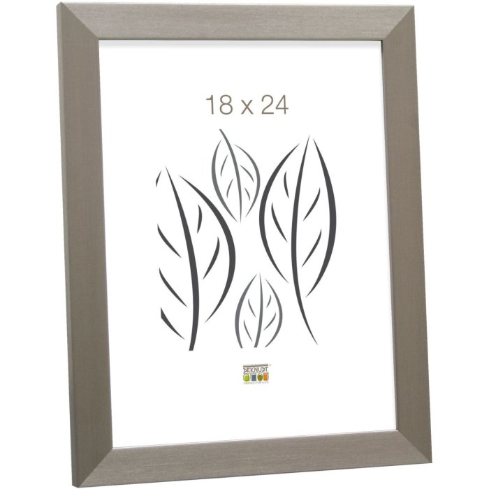 Plastic frame S41VD1 silver 13x18 cm anti-reflective glass