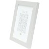 Plastic frame S41VF1 white 10x15 cm anti-reflective glass