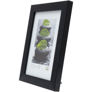 Plastic frame S41VH2 black 10x15 cm anti-reflective glass