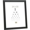 Plastic frame S41VH2 black 10x15 cm anti-reflective glass