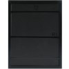 Plastic frame S41VH2 black 10x15 cm anti-reflective glass