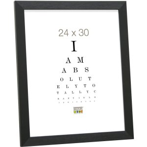 Plastic frame S41VH2 black 13x18 cm anti-reflective glass