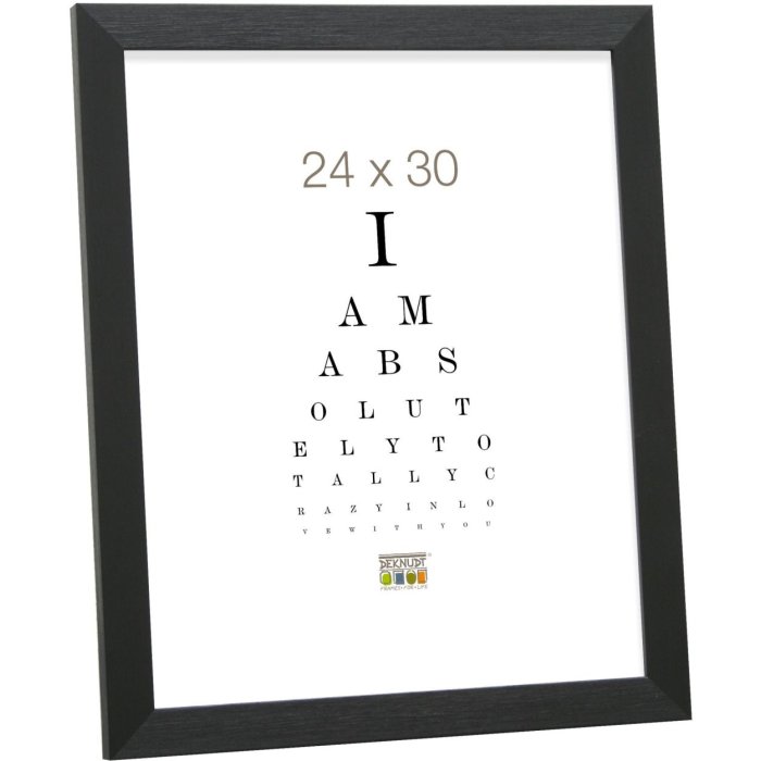 Plastic frame S41VH2 black 30x40 cm anti-reflective glass