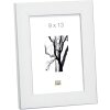 Plastic frame S41VK white 13x18 cm Premium glass