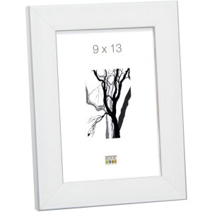 Plastic frame S41VK white 15x15 cm Premium glass