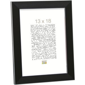 Plastic frame S41VK black 20x20 cm Premium glass