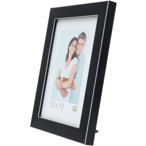 Plastic frame S41VK black 40x50 cm Premium glass