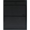 Plastic frame S41VK black 40x50 cm Premium glass