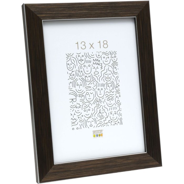 Plastic frame S41VK brown 20x20 cm Premium glass