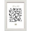 Wooden frame S42L white 15x20 cm Premium glass