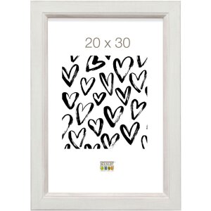 Wooden frame S42L white 20x30 cm Premium glass