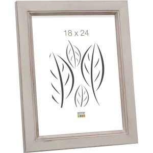 Wooden frame S42L beige 18x24 cm Premium glass