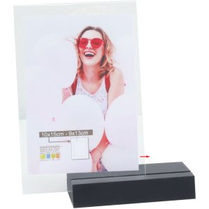 Wooden Photo Holder S58RV black 15x20 cm