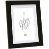 Wooden frame S66KF2 black 30x30 cm with passe-partout