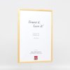 Effect solid wood frame profile 20 gold 10x10 cm normal glass