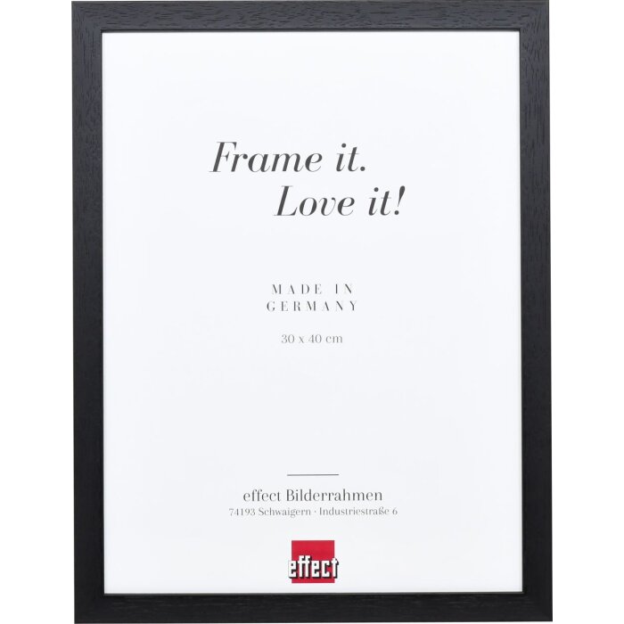 Effect wooden frame profile 2210 black 10x10 cm normal glass