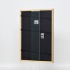 Effect solid wood frame profile 22 brown-gold 10x10 cm Anti-reflective glass