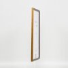 Effect solid wood frame profile 22 brown-gold 10x10 cm Anti-reflective glass