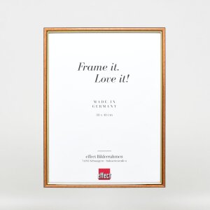 Effect wooden frame profile 23 light brown 10x10 cm Clear glass