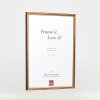 Effect wooden frame profile 23 light brown 10x10 cm Clear glass