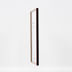 Effect wooden frame profile 23 red 10x10 cm Clear glass