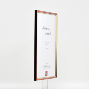 Effect wooden frame profile 23 red 10x10 cm Clear glass