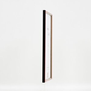 Effect wooden frame profile 23 red 10x10 cm Clear glass