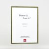 Effect wooden frame profile 23 green 10x10 cm Clear glass