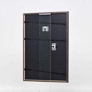 Effect wooden frame profile 23 blue 10x10 cm Clear glass