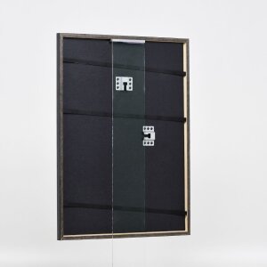 Effect wooden frame profile 23 blue 10x10 cm Clear glass