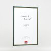 Effect wooden frame profile 23 blue 10x10 cm Clear glass