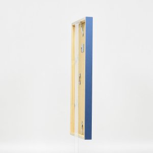 Effect wooden frame profile 35 blue 10x10 cm normal glass