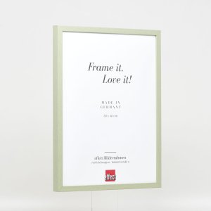 Effect wooden frame profile 35 green 10x10 cm normal glass