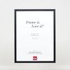 Effect wooden frame profile 35 black 10x10 cm normal glass