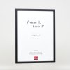 Effect wooden frame profile 35 black 10x10 cm normal glass