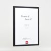 Effect wooden frame profile 35 black 10x10 cm normal glass