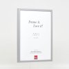 Effect wooden frame profile 35 light grey 10x10 cm normal glass