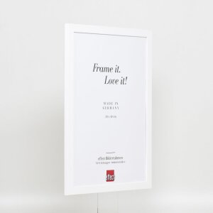 Effect wooden frame profile 2210 white 10x10 cm anti-reflective glass