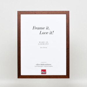 Effect wooden frame profile 2210 dark brown 10x10 cm anti-reflective glass