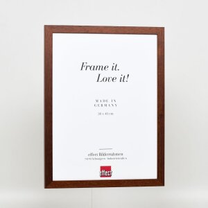 Effect wooden frame profile 2210 dark brown 10x10 cm anti-reflective glass