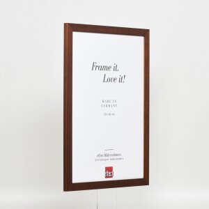 Effect wooden frame profile 2210 dark brown 10x10 cm anti-reflective glass