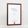 Effect wooden frame profile 2210 dark brown 10x10 cm anti-reflective glass