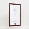 Effect wooden frame profile 2210 dark brown 10x10 cm anti-reflective glass