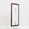 Effect wooden frame profile 2210 dark brown 10x10 cm anti-reflective glass