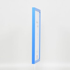 Wooden frame Top Cube 10x10 cm blue normal glass