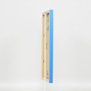 Wooden frame Top Cube 10x10 cm blue normal glass