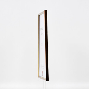 Effect wooden frame profile 23 light brown 10x10 cm Anti-reflective glass