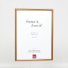 Effect wooden frame profile 23 light brown 10x10 cm Anti-reflective glass