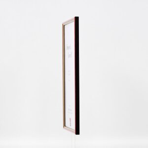 Effect wooden frame profile 23 red 10x10 cm Anti-reflective glass